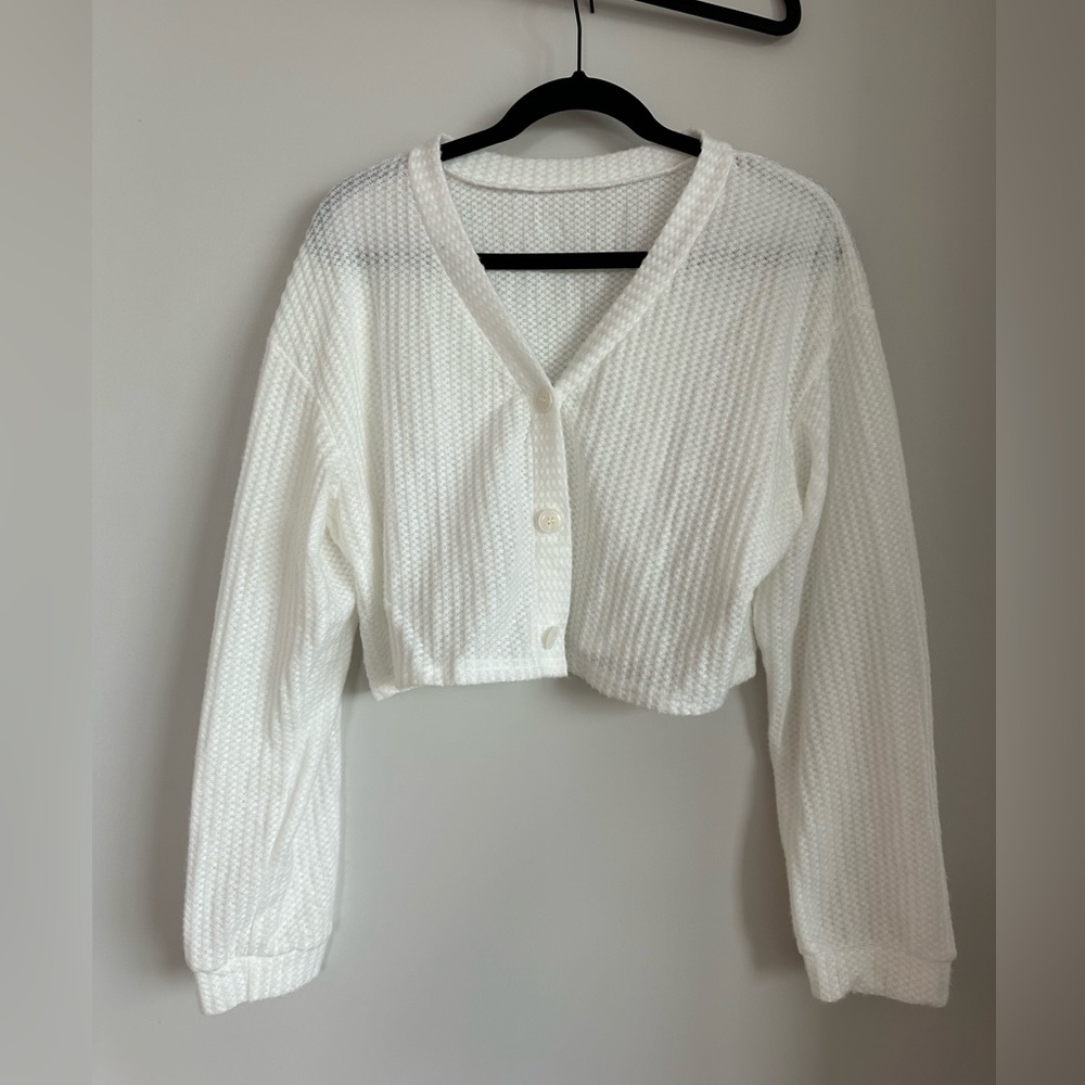 Amazon White Cardigan
